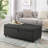 Modern Large Comfort Bench With Storage, Modular Sectional Storage Ottoman With Wheels, Bench For Bedroom