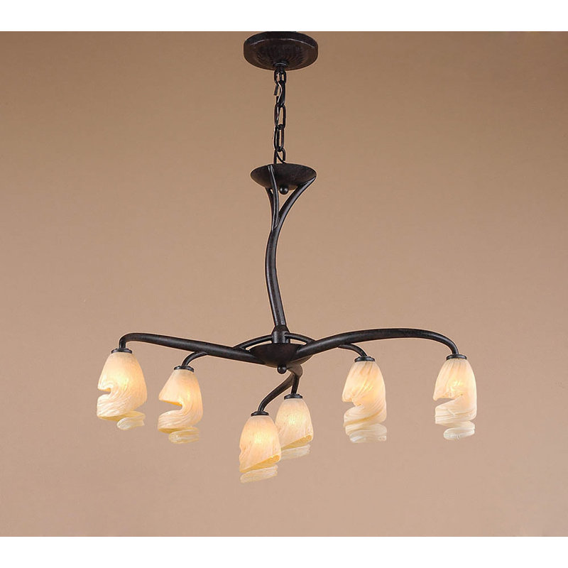 Kleinman 6 - Light Shaded Chandelier