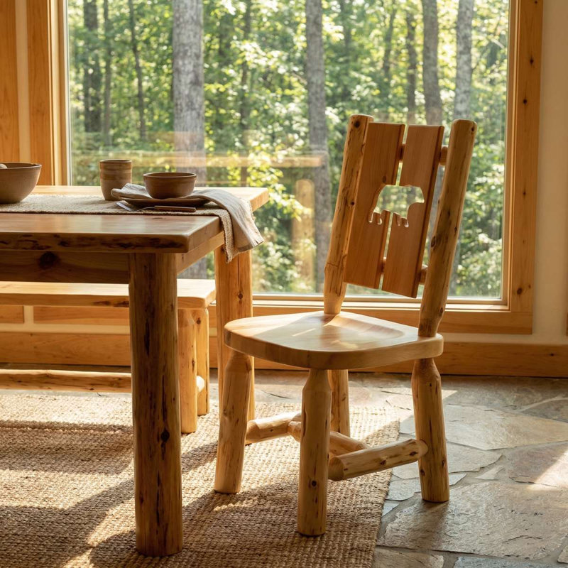 Chaise d'appoint en cèdre Fireside Lodge, Ours, Naturel