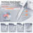 HOROW T37 Smart Bidet Toilet with Auto Open/Close Lid, Instant Warm Water, Heated Seat, Warm Air Dryer and Blackout Flush, 10" Rough-In