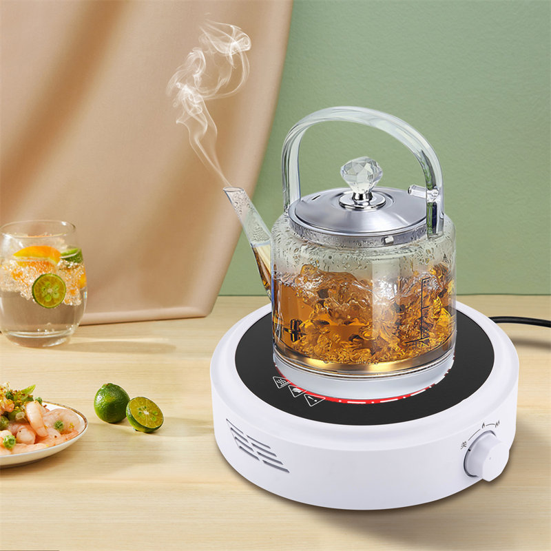 700 Watt Electric Single Hot Plate, White