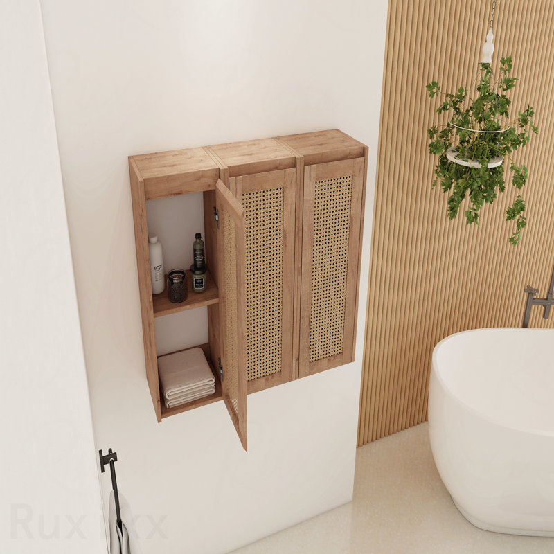 36" Bathroom Side Cabinet,Soft Close Doors,Float Mounting Design,(Kd-Packing)