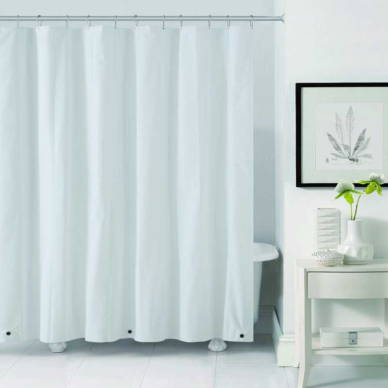 Doublure de rideau de douche Bekka, blanc