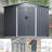 8x6 Ft Outdoor Tool Storage Shed With Lockable Doors - Galvanized Steel For Garden, Patio, Backyard, Lawn, Gray All Weather, Design (disregard Prohibited Term Metal Foundation & Weather Use Extra-118823256-118823260