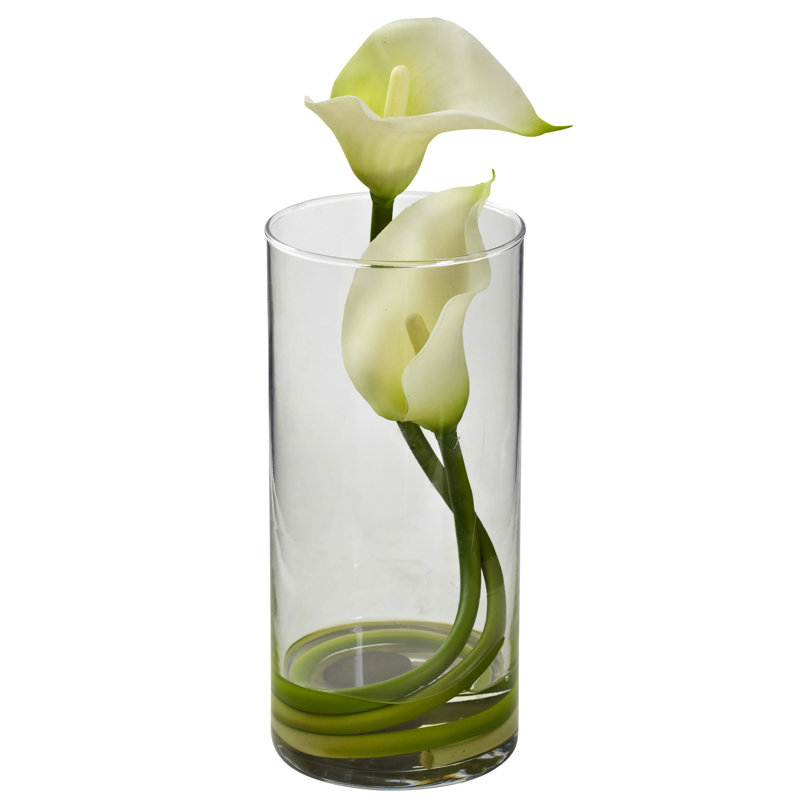 Lilies Arrangement in Vase, Cream