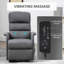 Fauteuil inclinable rembourré en tissu de massage Power Lift