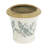 7.1X7.1X6.7" Ceramic Planter With Floral Pattern, Set Of 2