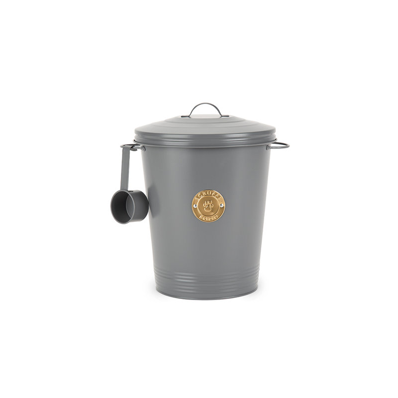 Dark Grey Food Storage Container, 15.4 lb