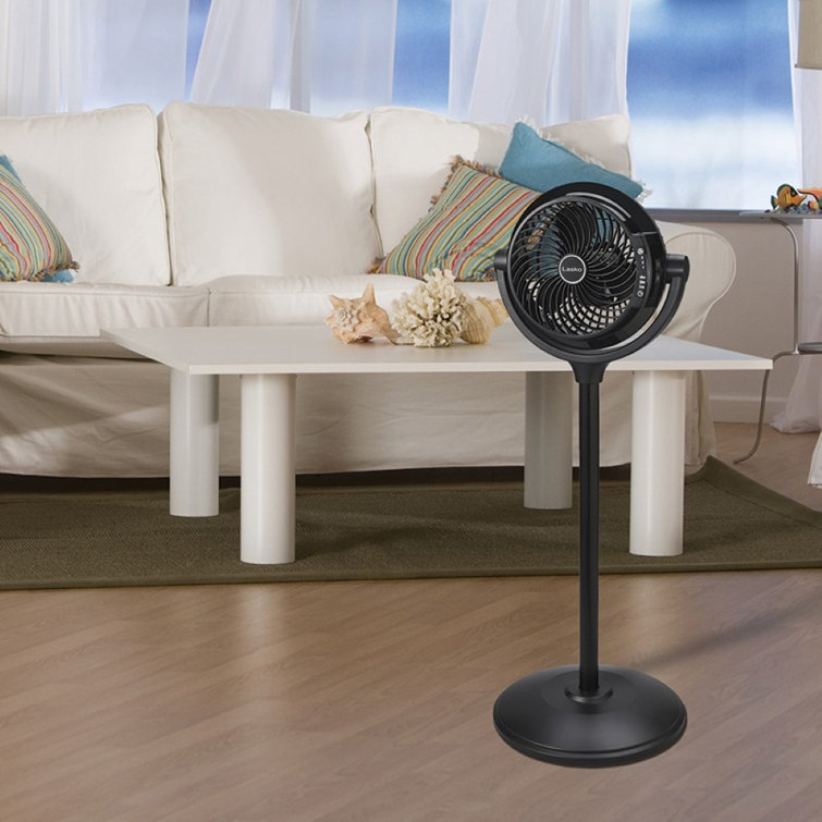 Lasko 34 Inch 3 Speed Adjustable Fixed Direction Power Pedestal Floor Fan,  Black - Wayfair Canada