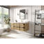 Meuble-lavabo simple 48 po avec plateau en quartz Nedrick