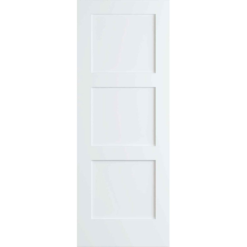 Porte standard en bois manufacturé à panneau massif, 18 po x 96 po