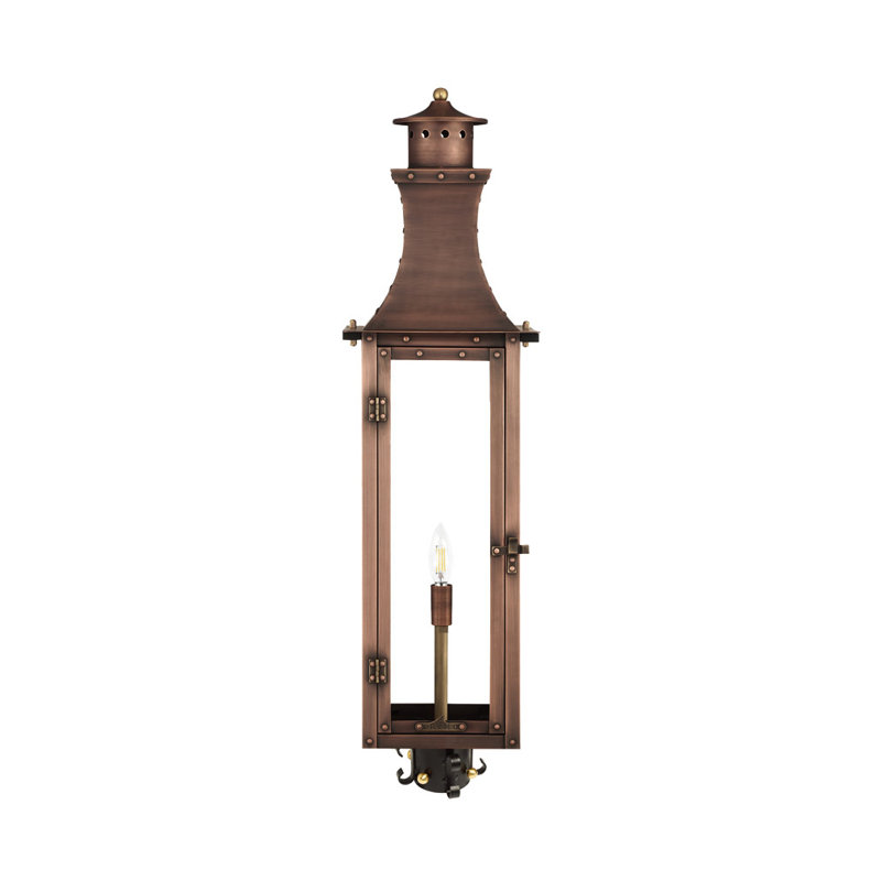 Bishop Outdoor Wall Lantern, 25" H x 8" W x 9" D