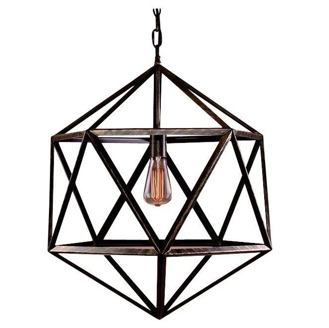 Lindsay Cage 1-Light Edison Lamp With Bulb