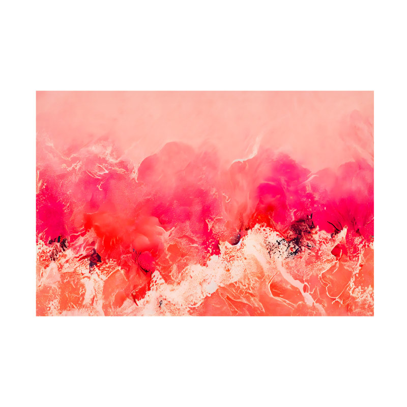 Adaia, vague rose sur toile, H 22 po x l 32 po x P 2 po