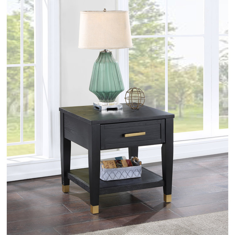 Yves - End Table - Black