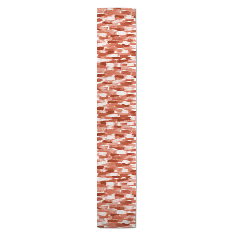 Chemin de table Maribeth, 72 po x 16 po, Rouille, Abstrait
