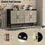 Buffet Rustic Chic - Armoire avec portes tissées TREXM-576563319