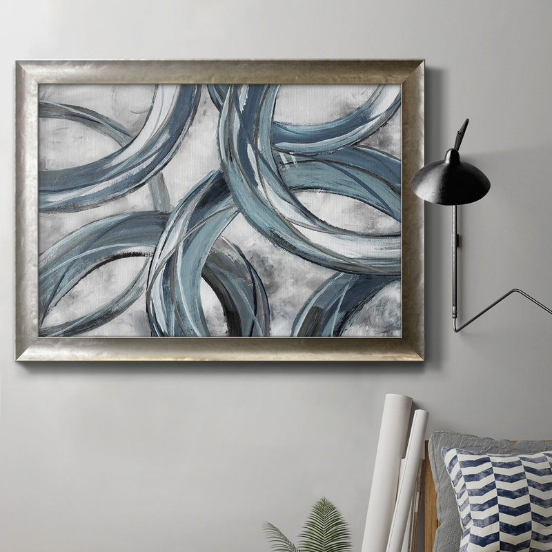 Ring Around - Single Picture Frame Print on Canvas, 18" W x 27" H x 2.5" D, Silver Closed Corner Framed Canvas