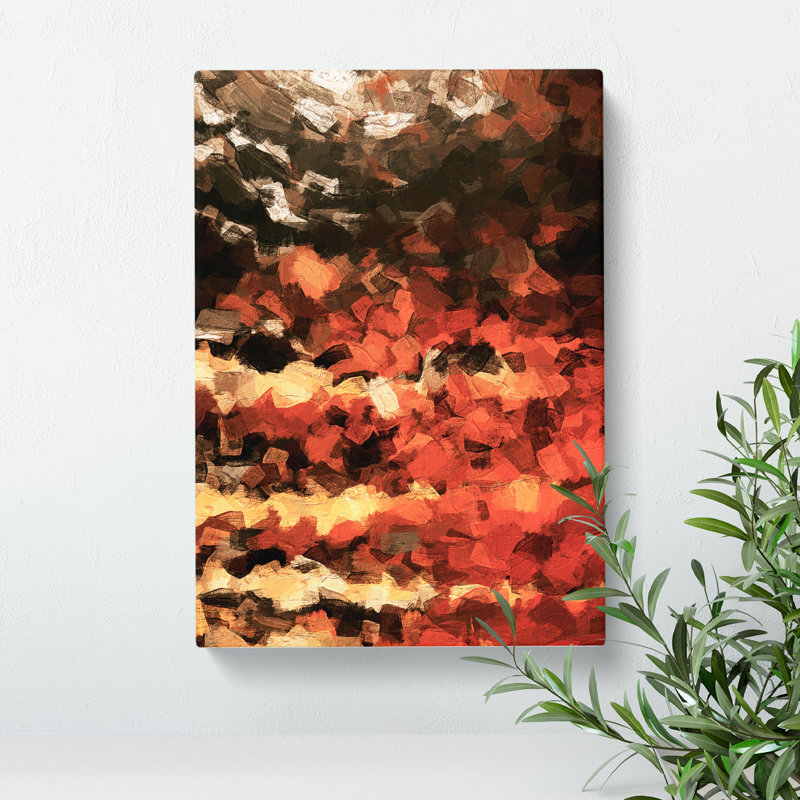 By The Forest Edge Abstract - Wrapped Canvas, 50cm H x 35cm W x 3cm D