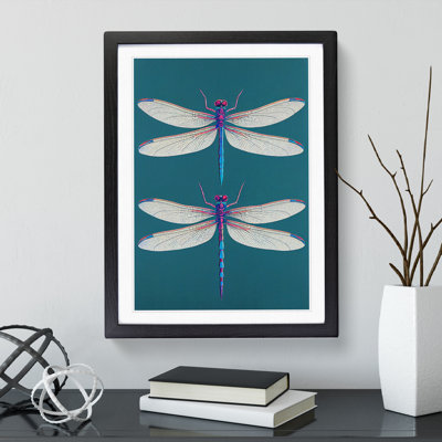 Stunning Dragonflies - Single Picture Frame Print