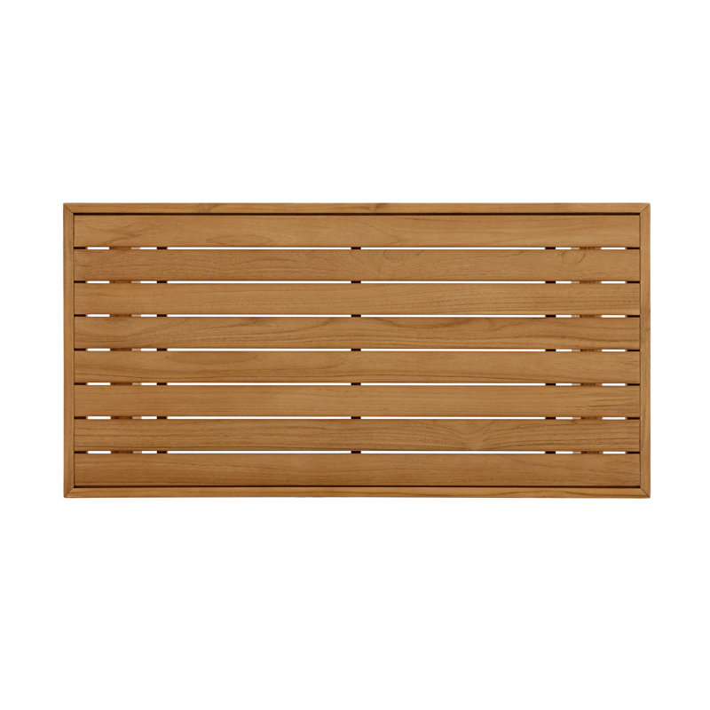 Everlee Outdoor Coffee Table, Natural FSC Teak