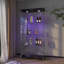 Vitrine moderne en verre avec lumières DEL-1635013401