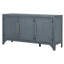 Armoire de rangement Ustyle en bleu marine. + Placage en pin, rangement spacieux et robuste avec rangement réglable