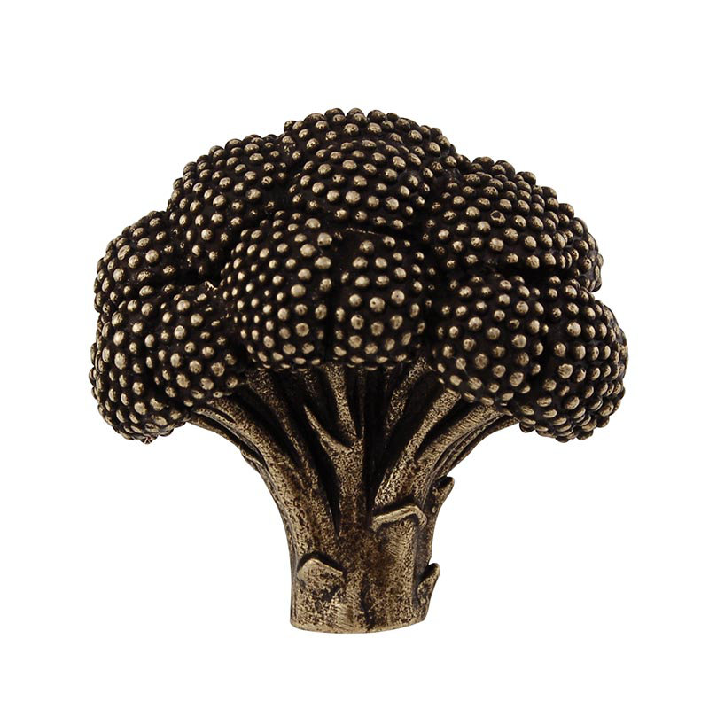 Fiori Novelty Knob, Antique Brass