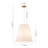 3-Light Pleated Fabric Single Pendant