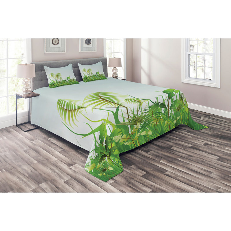 Forest Coastal Polyester Coverlet