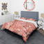 Ensemble de housse de couette mid-century corail tons succulent-40702176