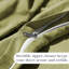 Housse de couette Southshore Basics de Southshore Fine Linens, couleur vert sauge, en microfibre doublement brossée avec fermeture éclair invisible et attaches aux coins, 1 taie d'oreiller, taille Twin/Twin TG-336246575-336246533