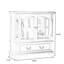Buffet en bois manufacturé noyer massif