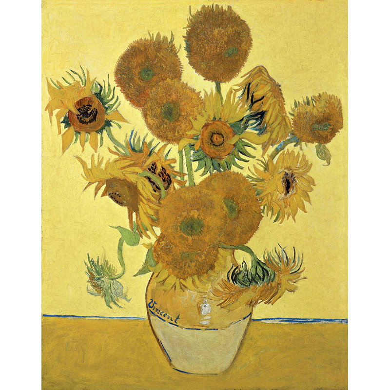 Tournesols par Vincent Van Gogh - impression sur papier, H 24 po x l 19 po