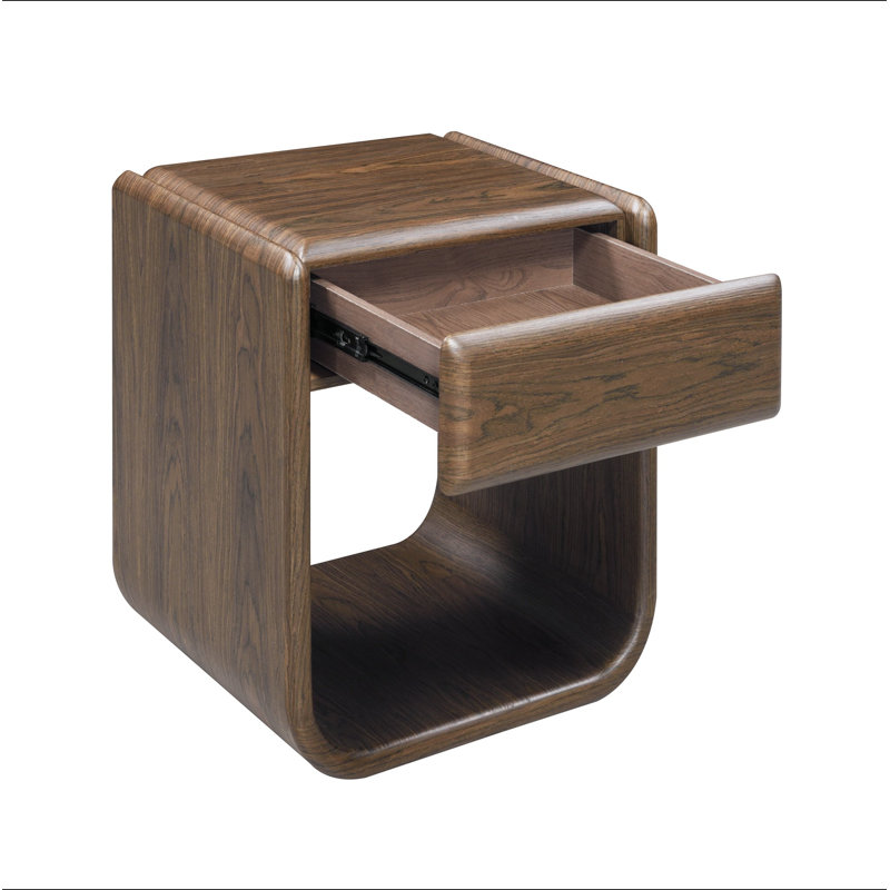 Dark Walnut End Table w/Drawer