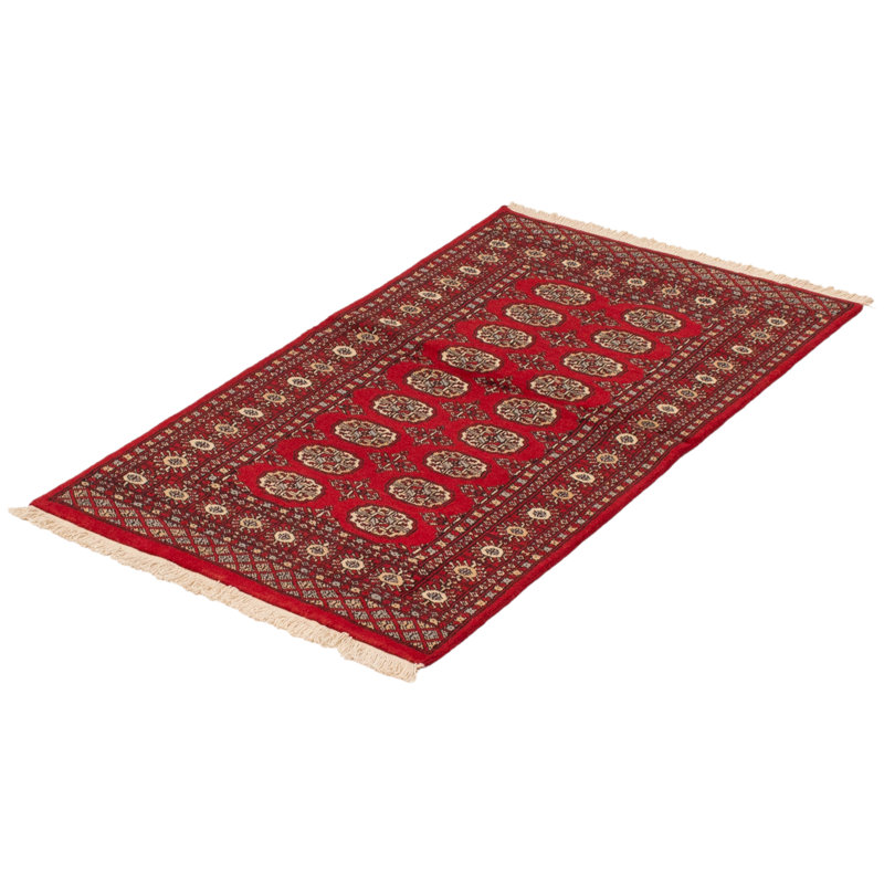 Tapis unique en laine rouge foncé 3 pi 1 po x 5 pi 2 po One-of-a-Kind Peshawar