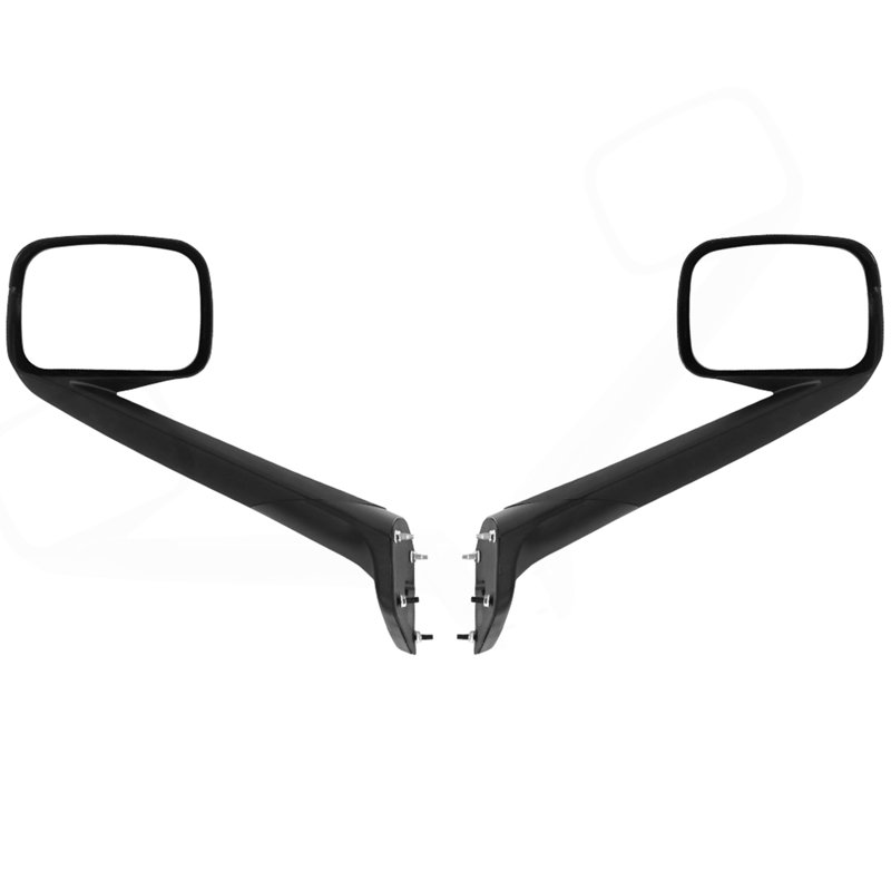Black Hood Mirrors Compatible With New Freightliner Cascadia 2018-2021 Pair