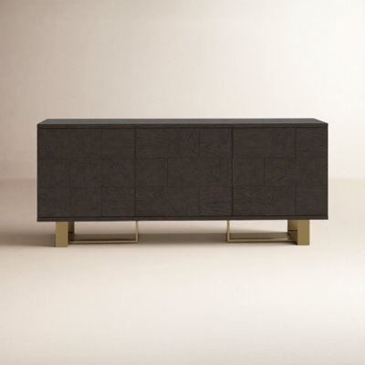 Murcia 79'' Solid Wood Sideboard - Brown