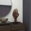 Buste brun en polystone