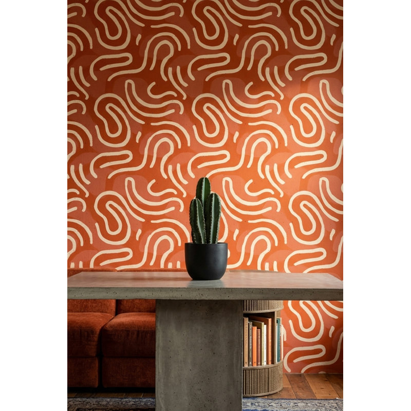 Papier peint Mid Mid Century Modern, Peel and Stick
