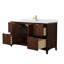 Palmilla 42" Freestanding Single Bathroom Vanity with Marble Top-547851678-547851677-553694016