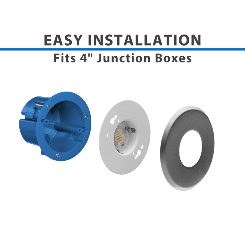 DLF3 Round 4-Inch Satin Nickel LED Recessed Lighting Kit