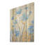«Blue Cornflowers Calm Paint», art mural en bois sur bois de pin naturel-2000604316