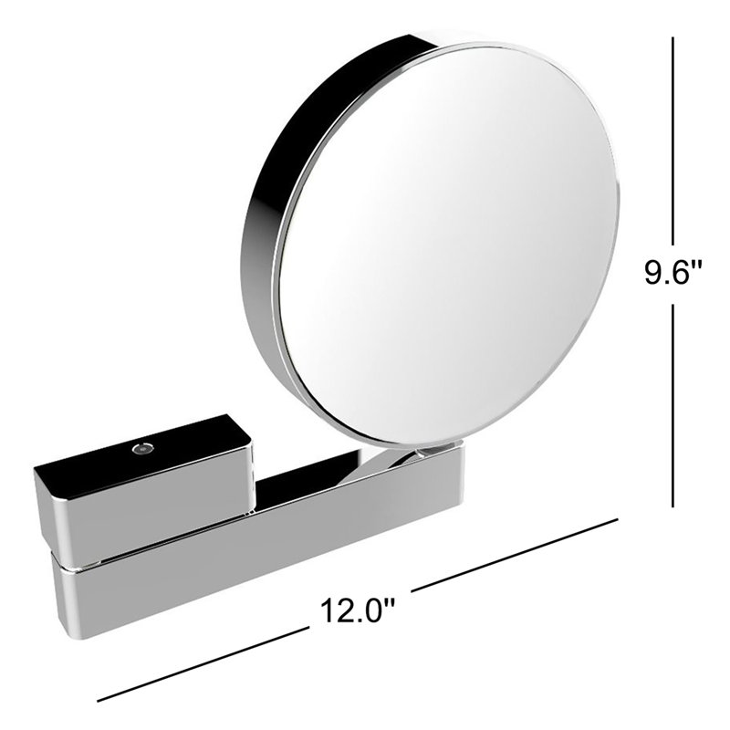 Imago Concave Metal Lighted Wall Mirror