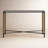 52'' Glass Top Console Table