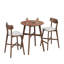 Table de bar ronde surdimensionnée de 31,5 pouces, table de salle à manger en bois à haut plateau de cuisine pour pub, salon, restaurant, bar à cocktail, noyer-511911268