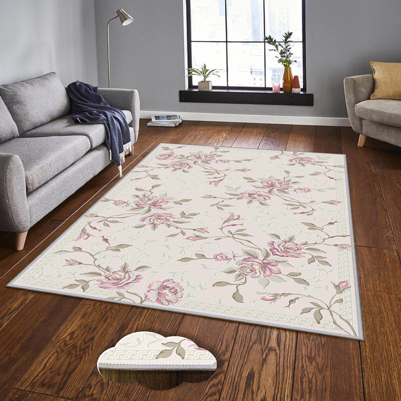 Tapis de qualité supérieure imprimé en 3D, 4,6 x 7,2 pieds, 1% polyester, hauteur de poils de 0,3 pouce | Antibactérien, antidérapant, dessous lavable à la machine | Parfait pour le salon, la chambre à coucher et les aires de jeux pour enfants, durable et élégant