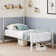 Auxter 38" Metal Platform Bed Frame with Parisian Style Headboard and Footboard, Heavy-duty Slats Support, Under Bed Storage, No Box Spring Needed