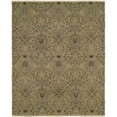 Mazzariello Wool Floral Indoor Rug
