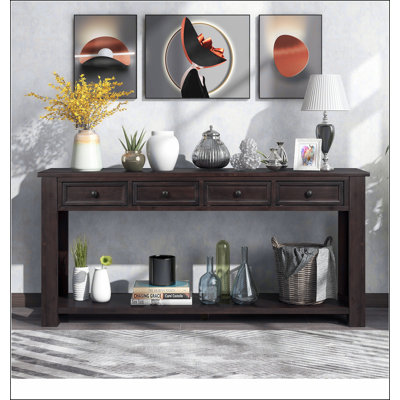Console / canapé avec tiroirs de rangement et tablette inférieure pour le vestibule